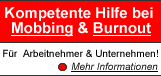 Mobbing und Burnout - Hilfe